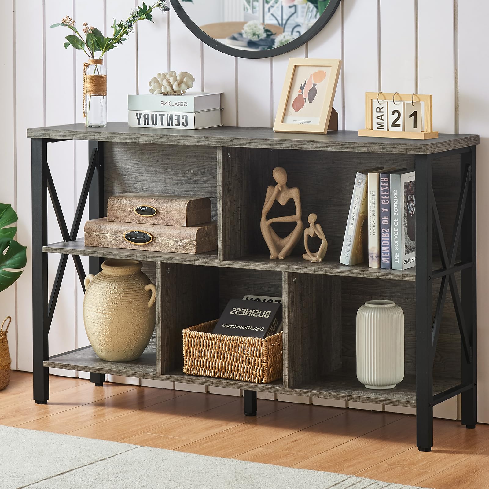 5-Cube Storage Bookshelf, Doubles as TV Stand