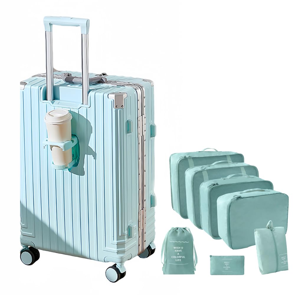 20-Inch Aluminum Frame Zipperless Carry-On with TSA Lock