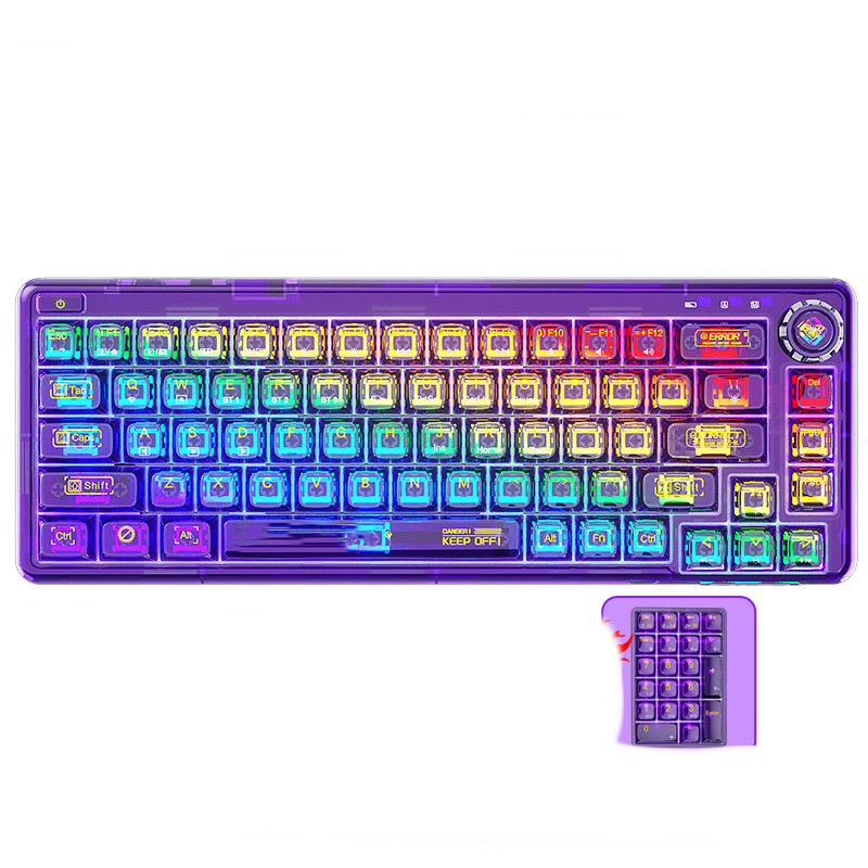 68-Key Hot-Swap Bluetooth Mechanical Keyboard