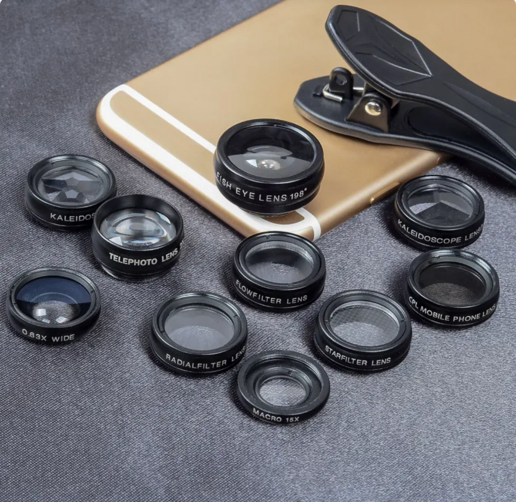 Multi-Function Fisheye Wide-Angle Macro and Zoom Lens Filter Set