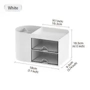 1pc Transparent Drawer Type Desktop Storage Box