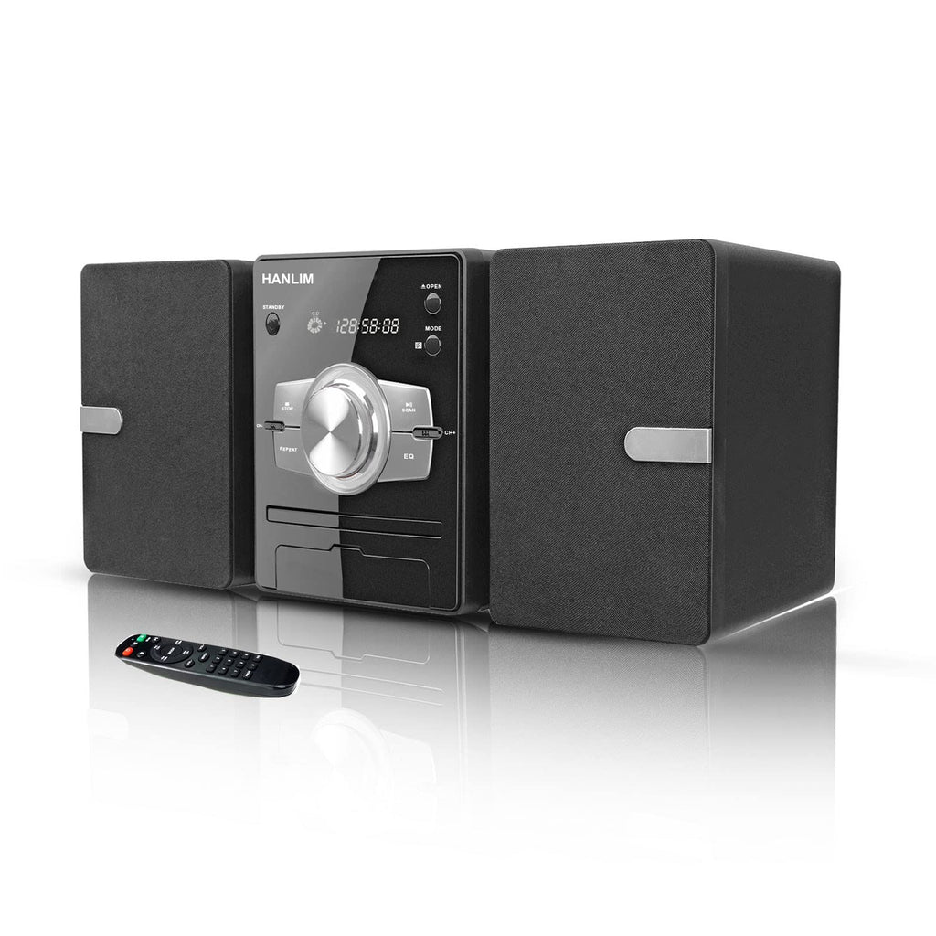 30W Shelf Stereo System with CD Player and Bluetooth