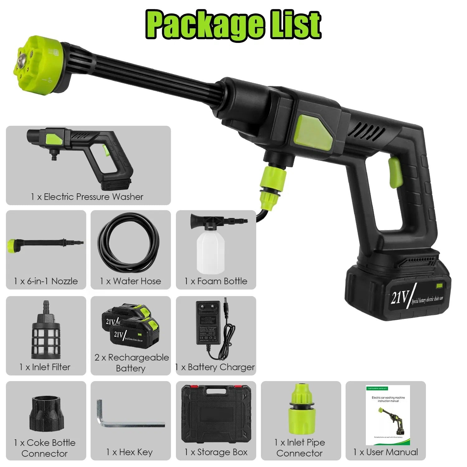Cordless Portable Electric Pressure Washer