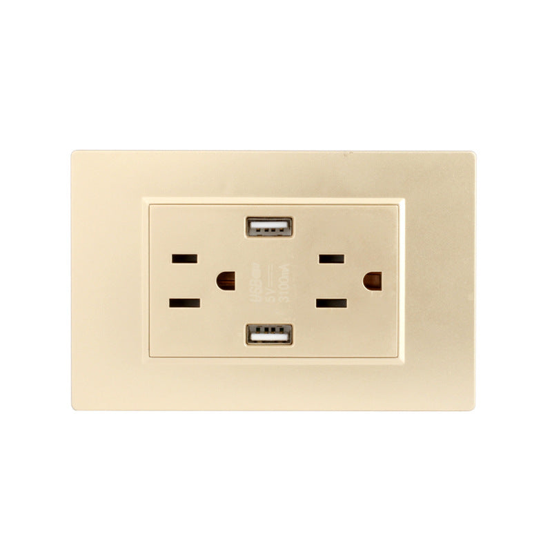 3A Fast Charging Dual USB Panel Power Socket