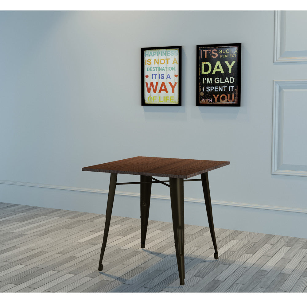Industrial Style Iron Leg Dining Table
