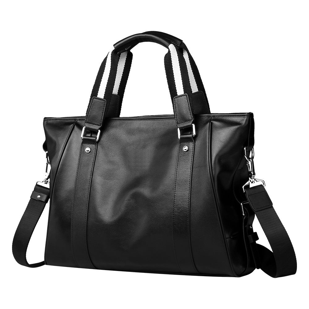 Leather Business Briefcase, Large Capacity