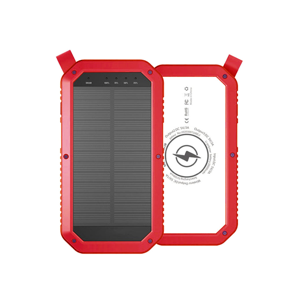 Sun Chaser Mini Solar Wireless Charger with LED Flood Light