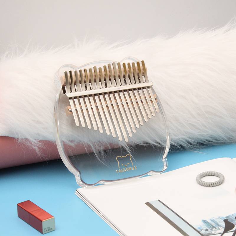 17-Key Crystal Piglet Shape Kalimba Finger Piano