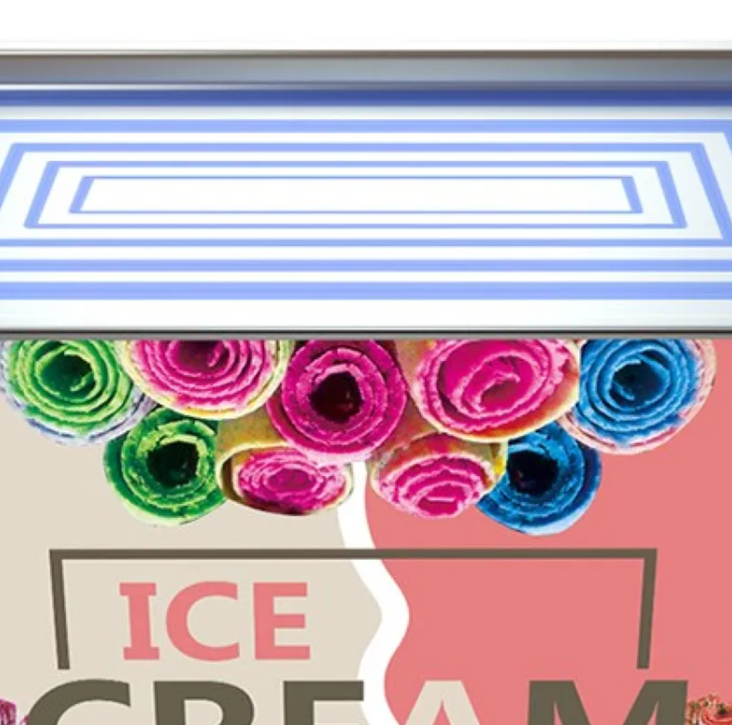 Countertop Fried Ice Cream Roll Machine