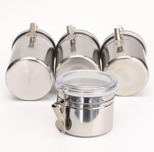 Stainless Steel Coffee Storage Canister with Lid