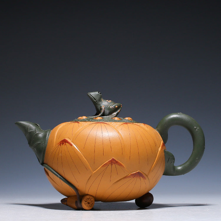 Handmade Purple Clay Teapot, 420ml
