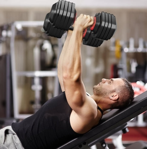 Adjustable Dumbbell Set, 10-in-1 Quick Turn