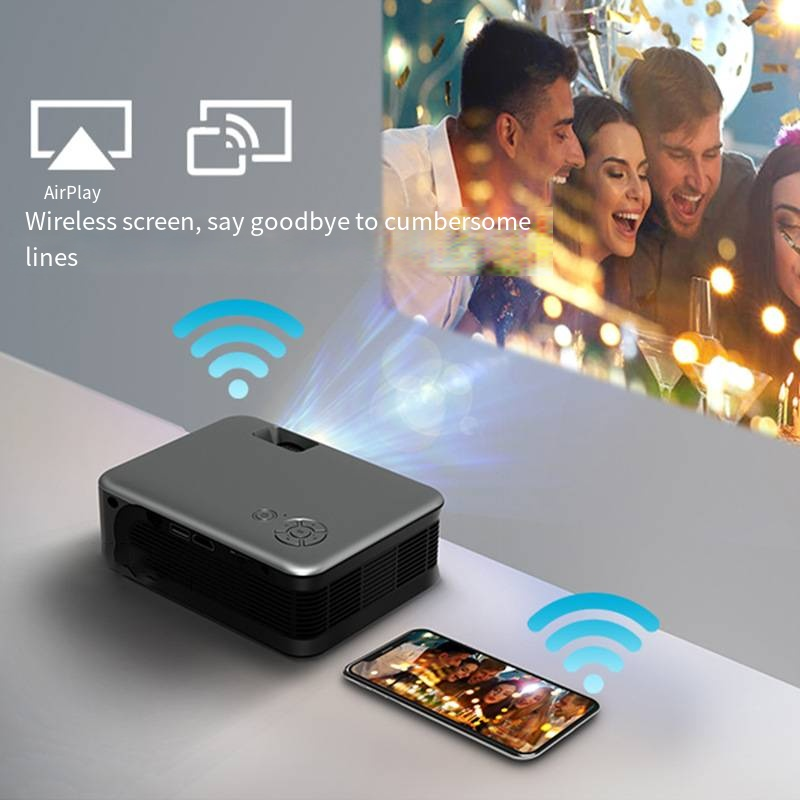 Portable HD Wireless Home Projector