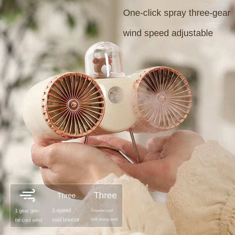 Mini Handheld Fan 3 Speed Settings Portable