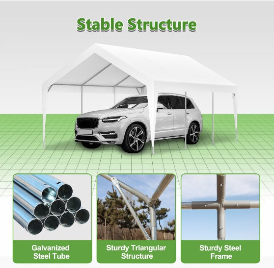 Heavy-Duty Steel Carport Canopy