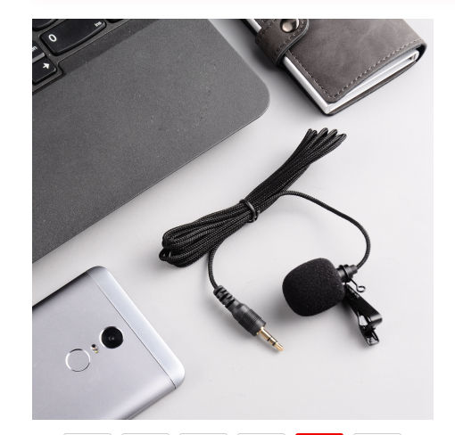 Lavalier Microphone with Headset and Mic Features
