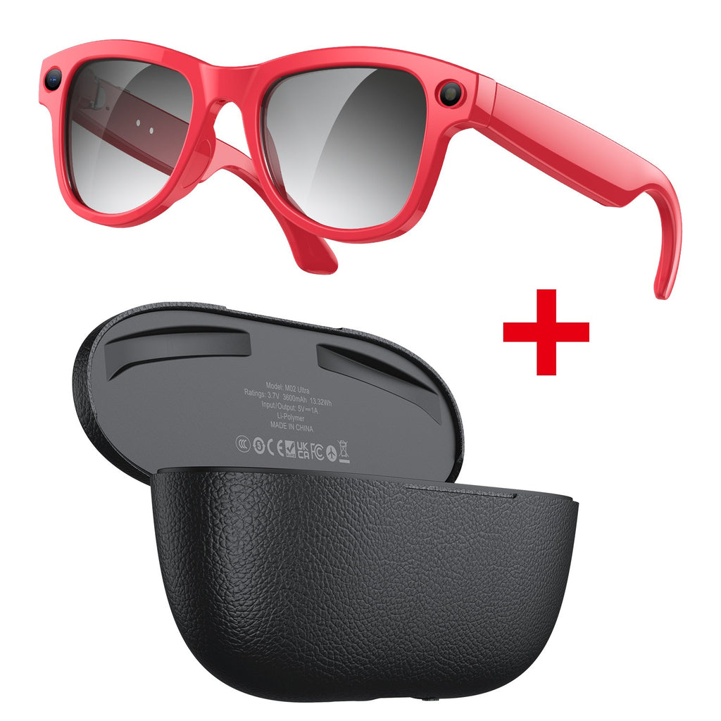AI Smart Glasses with 8MP Camera & Wi-Fi
