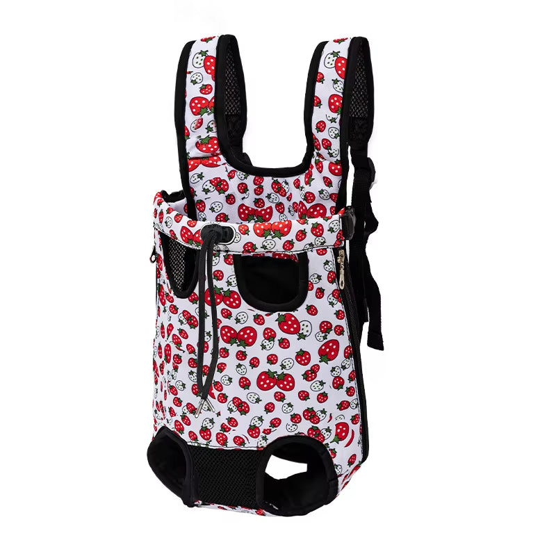 Adjustable Cat Carrier Bag Pet Double Shoulder Backpack
