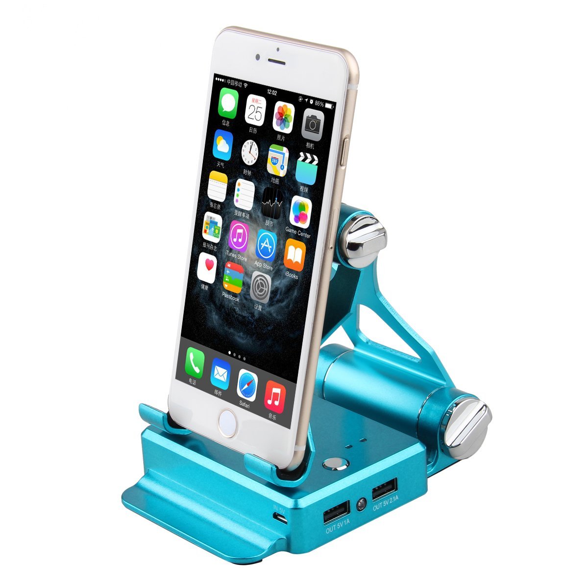 Podium Style Stand with Extended Battery for iPad, iPhone and Smart Gadgets