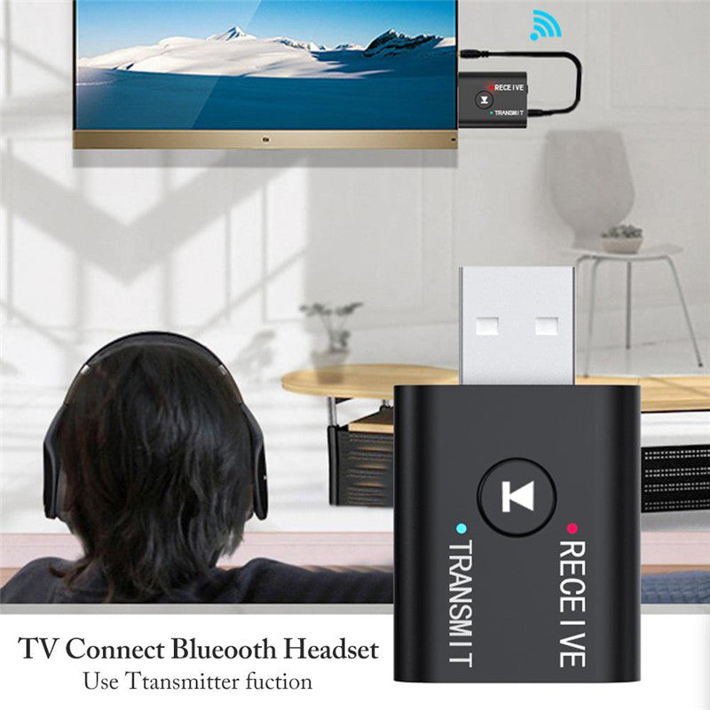 2-in-1 Music Transmitter and Receiver for TV Speakers
