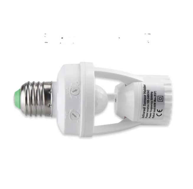 LED E27 PIR Motion Sensor Lamp Holder