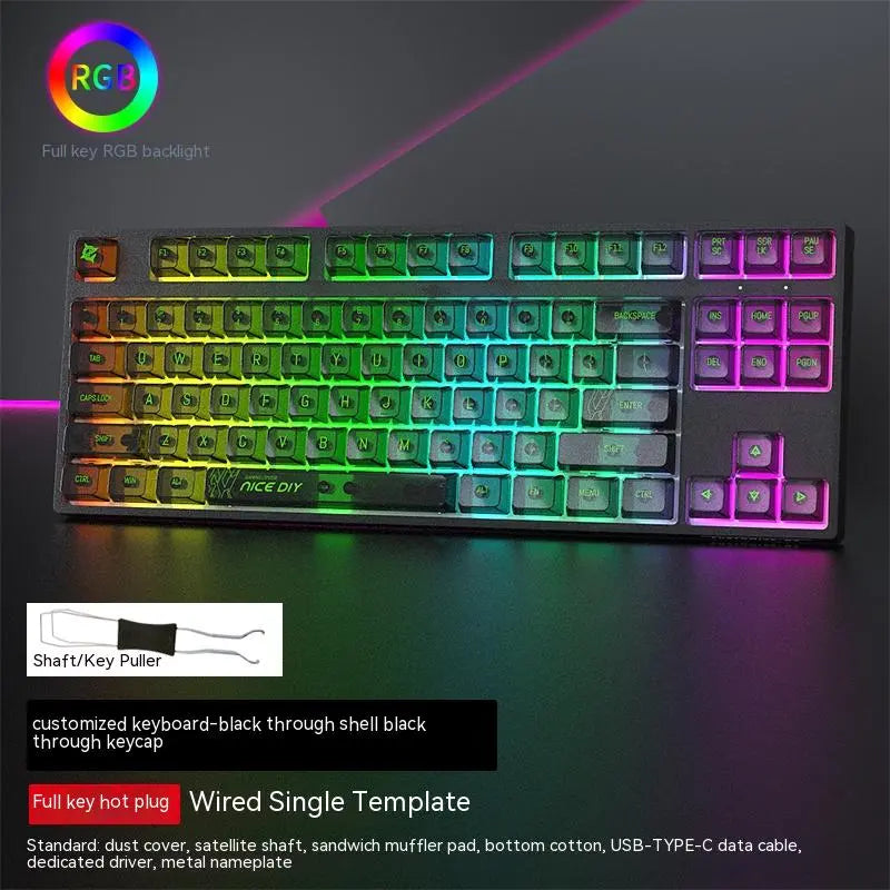 87-Key Hot-Swappable RGB Mechanical Gaming Keyboard