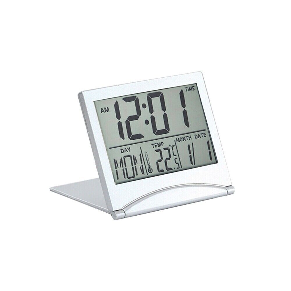 Digital Travel Alarm Clock Foldable Temperature LCD