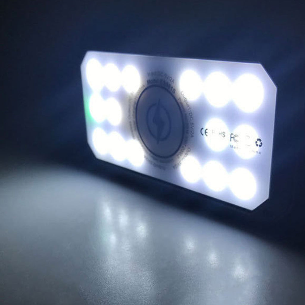 Sun Chaser Mini Solar Wireless Charger with LED Flood Light
