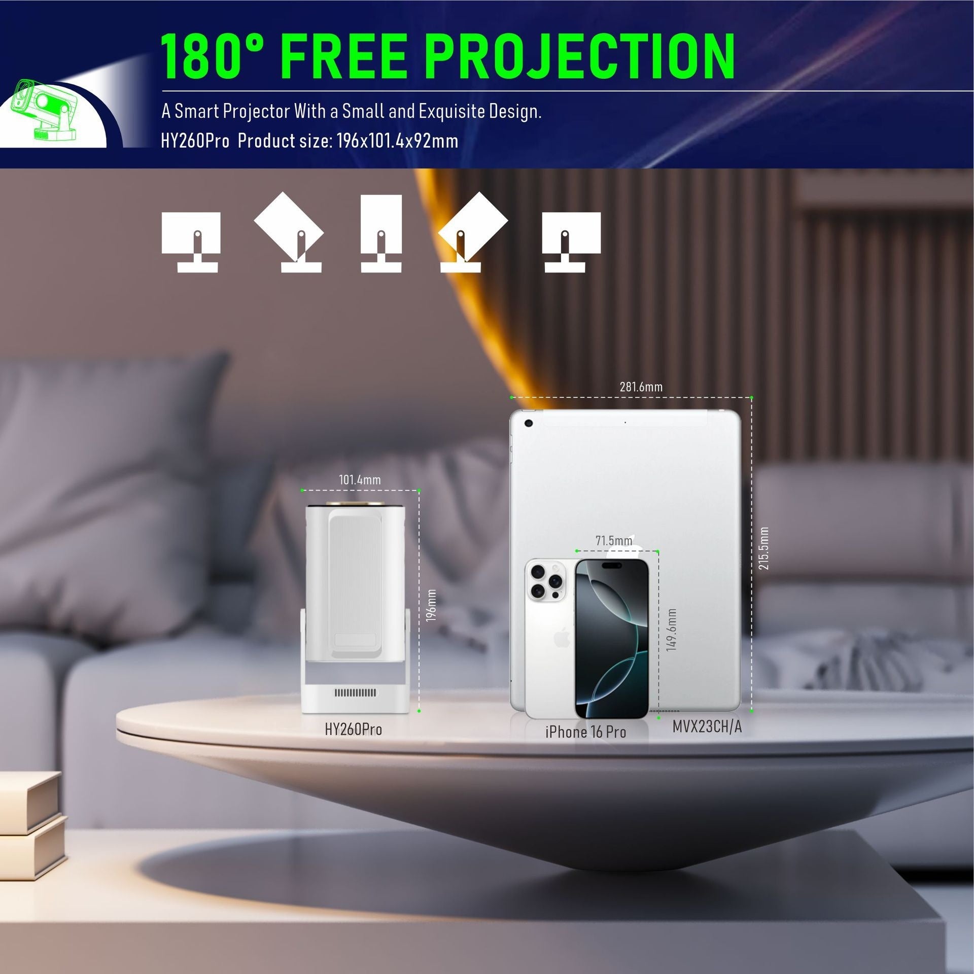Auto Focus WiFi6 HD Projector