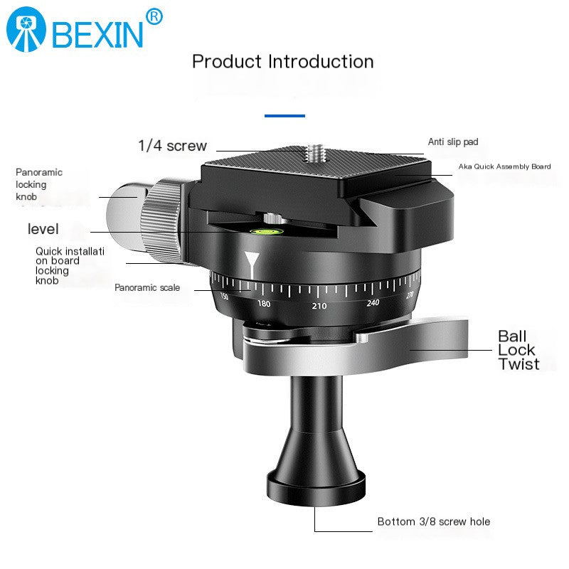 Universal Photography Inverted Tripod with 360 Ball Head