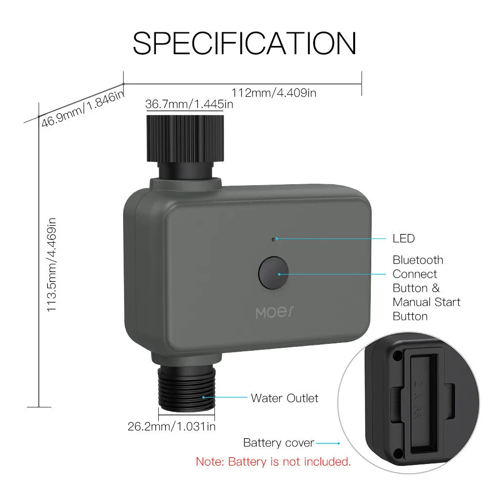 Garden Irrigation Bluetooth Graffiti APP Sprinkler Timer