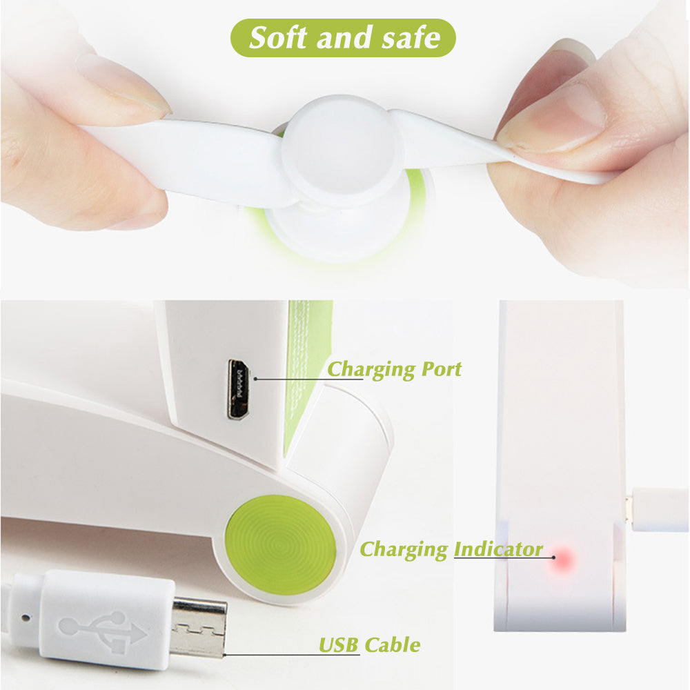 Portable Handheld Fan with Rechargeable Battery