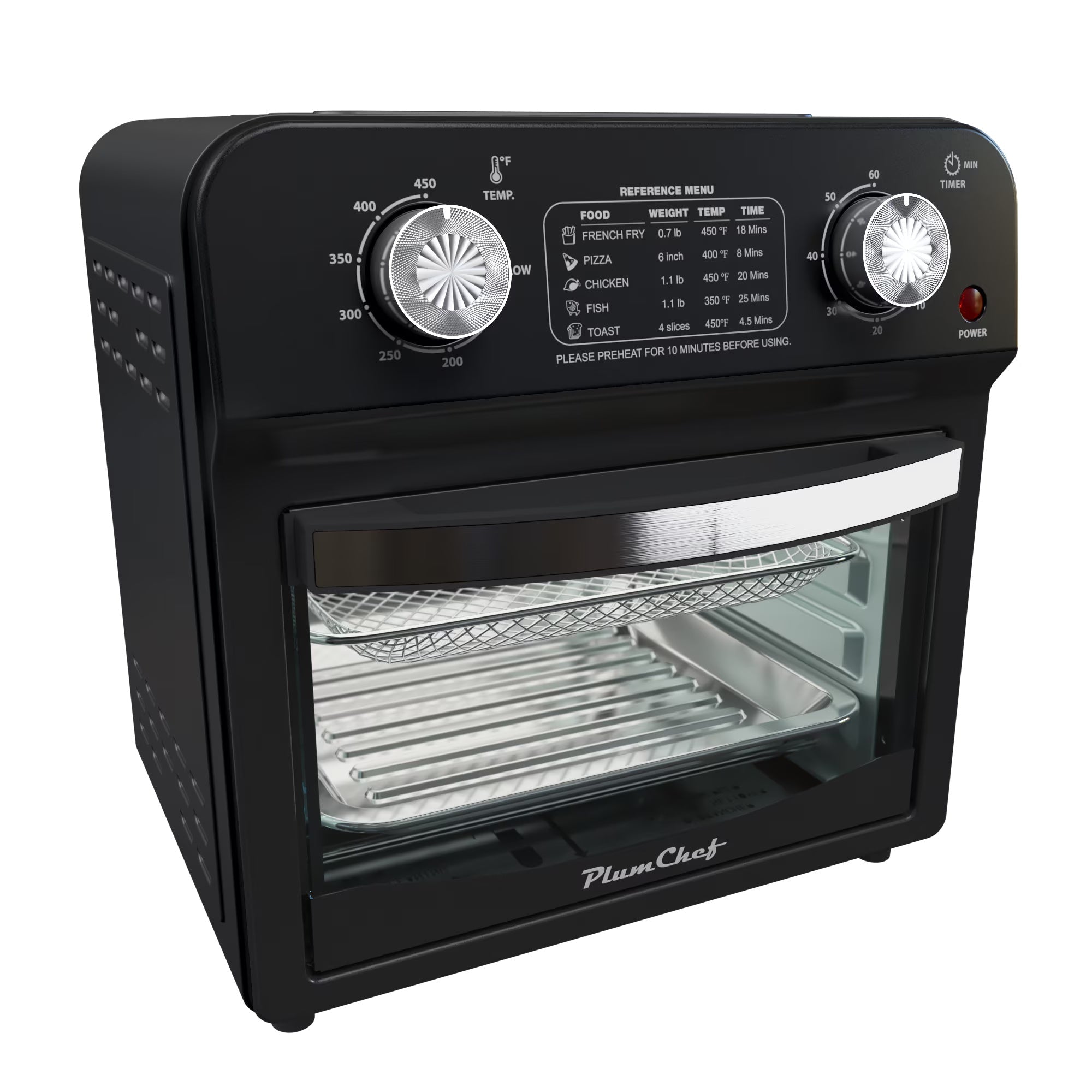 12L Dual-Knob Air Fryer Oven