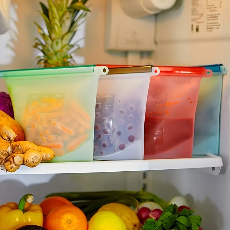 Thickened Silicone Food Storage Bag for Freezer Use