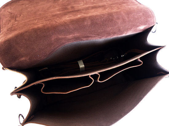 Crazy Horse Leather Men's Shoulder Bag