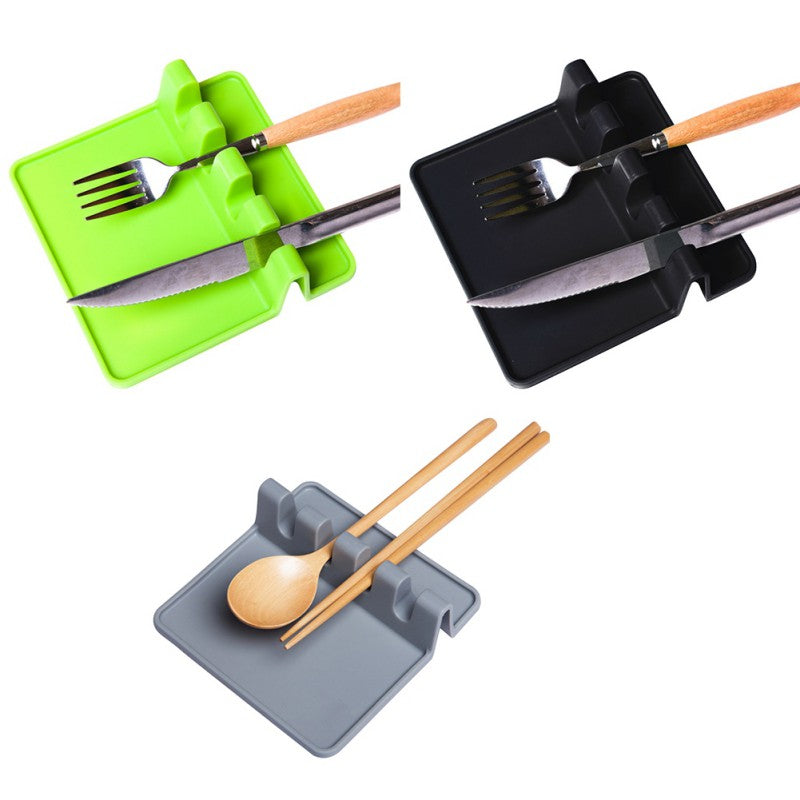 Silicone Spoon Rest and Mat for Kitchen Utensils