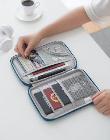 RFID Blocking Passport Holder with Card Slots