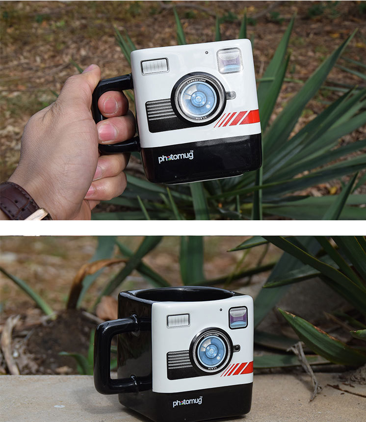 Camera Mug, Water Cup, and Coffee Cup