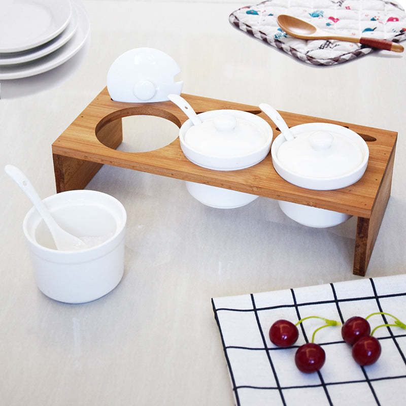 Glass Spice Jar Kitchen Utensil Set