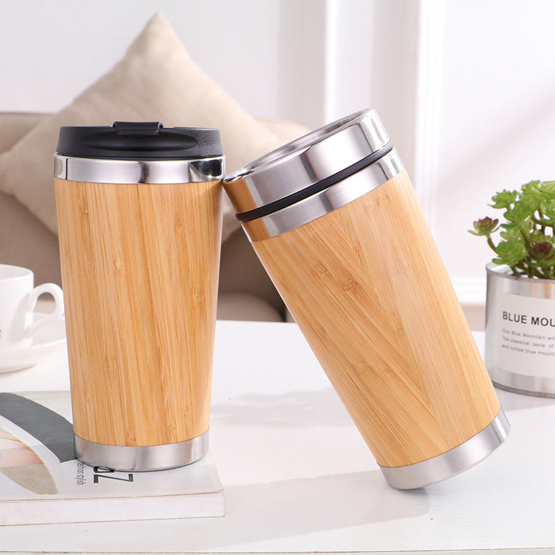 Bamboo Car Cup Coffee Mug Tea Cup
