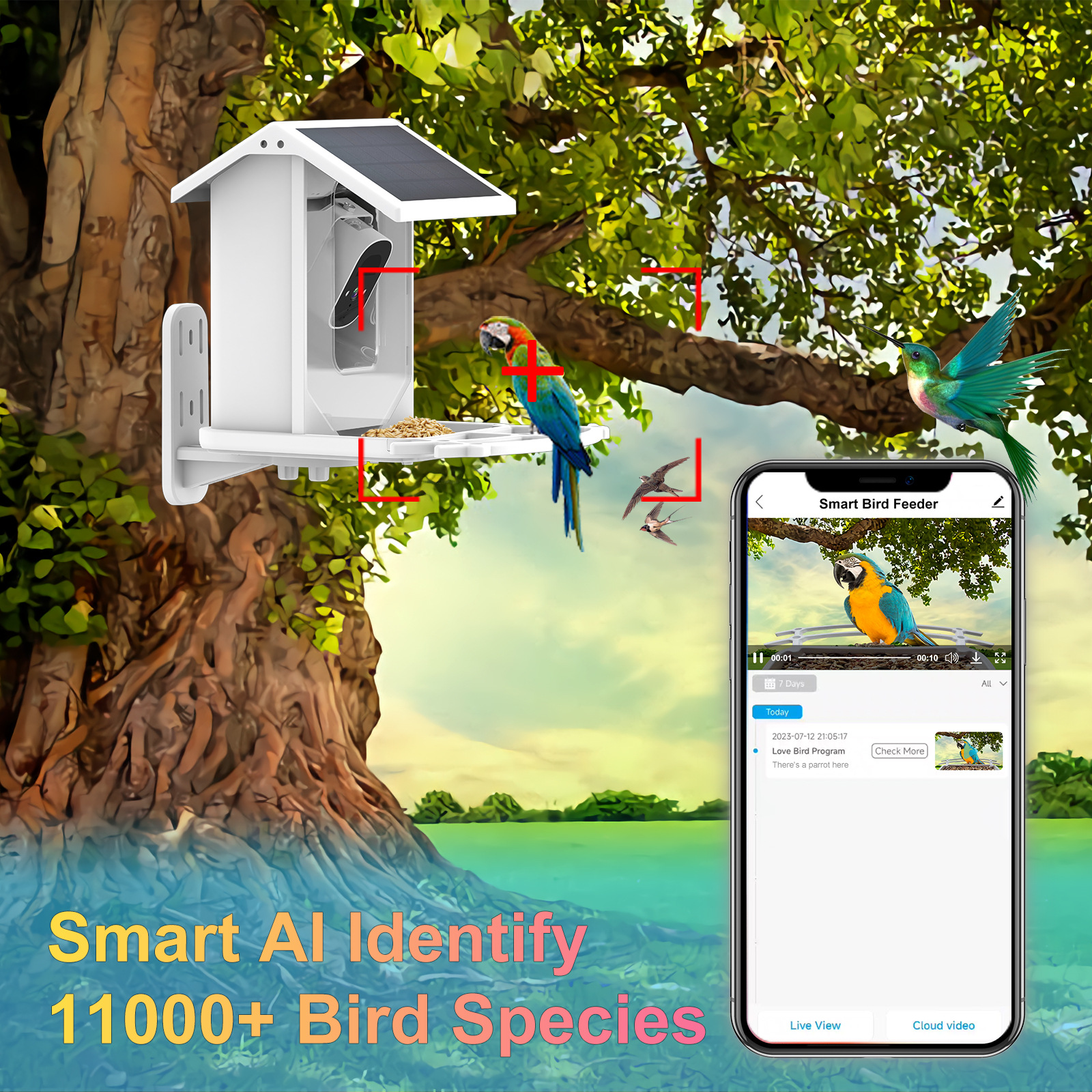 Solar Smart Feeder Camera