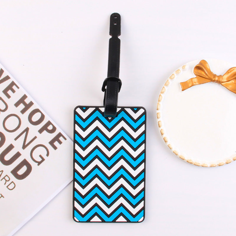 3D Wave Silicone Luggage Tag for Travel