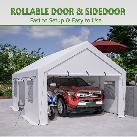 Heavy-Duty Steel Carport Canopy