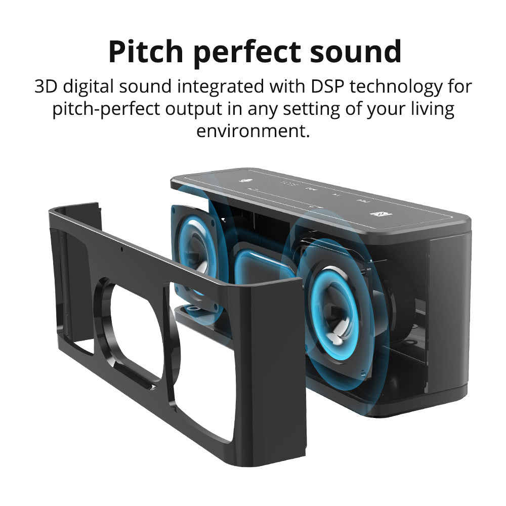 Bluetooth 5.0 Portable Speaker with 3D Surround Sound