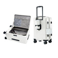 20-Inch Expandable Hardside Carry-On Suitcase with Cup Holder