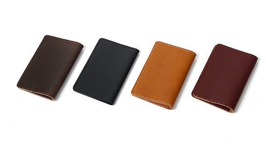 Handmade Vertical Genuine Leather Passport Holder
