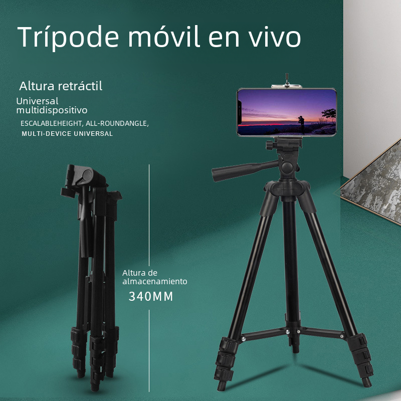 Portable Foldable Tripod for Photography and Live Streaming