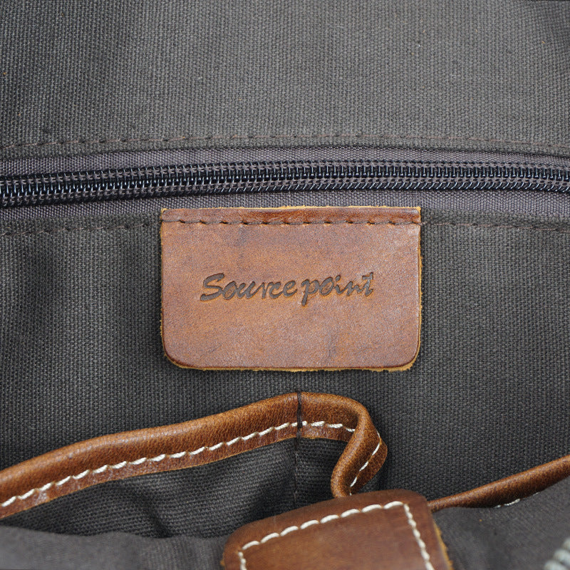 Vintage Leather Messenger Bag