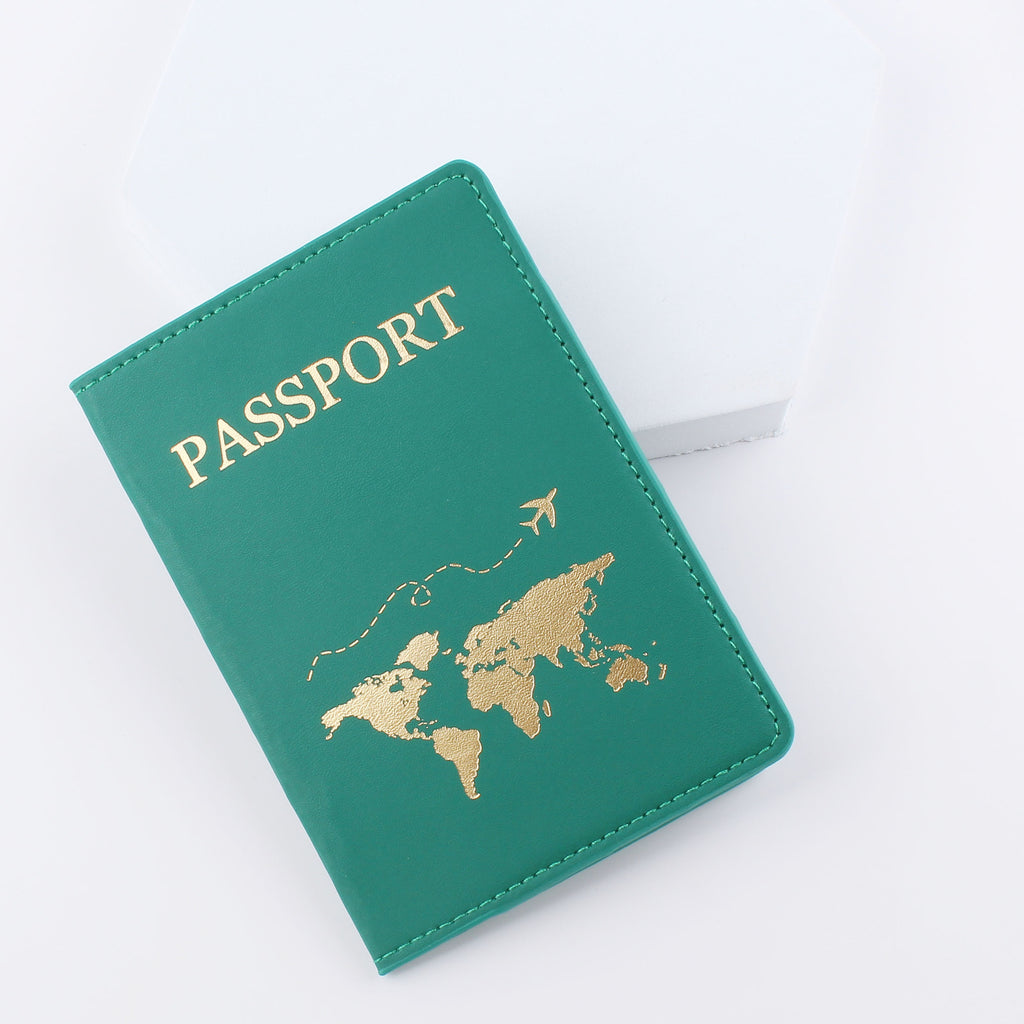 Leather Passport Holder Travel Document Case Protector