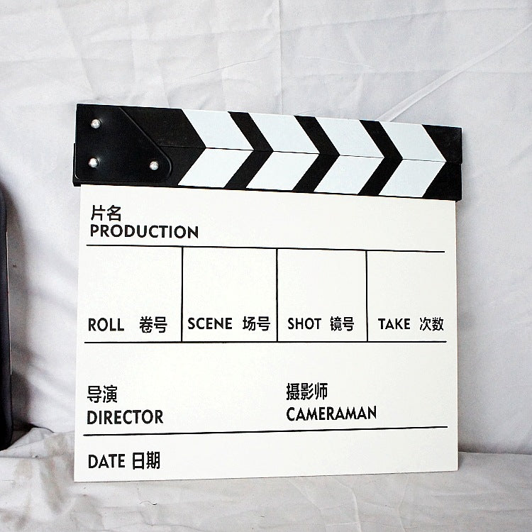 Acrylic Wooden Directors Clapboard Photography Prop